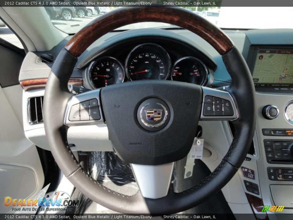 2012 Cadillac CTS 4 3.0 AWD Sedan Steering Wheel Photo #15