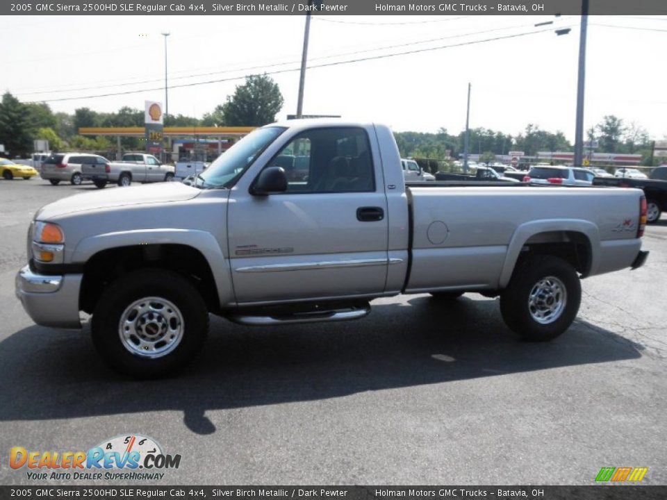 Silver Birch Metallic 2005 GMC Sierra 2500HD SLE Regular Cab 4x4 Photo #4