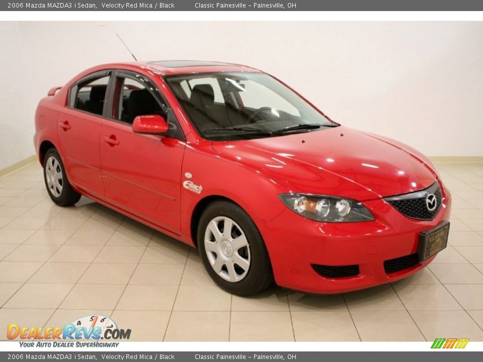 2006 Mazda MAZDA3 i Sedan Velocity Red Mica / Black Photo #1