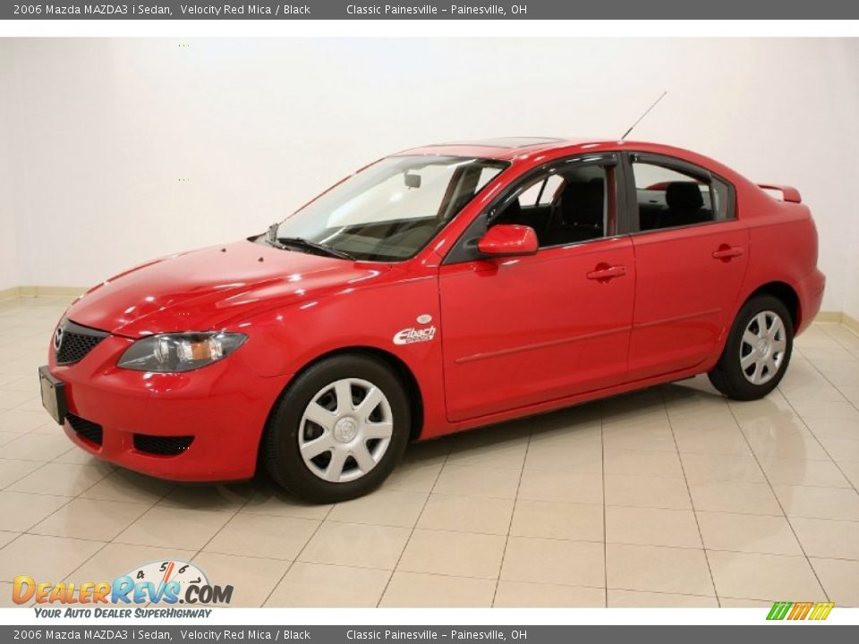 2006 Mazda MAZDA3 i Sedan Velocity Red Mica / Black Photo #3