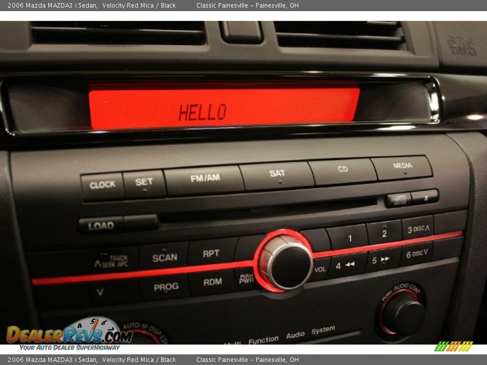 2006 Mazda MAZDA3 i Sedan Velocity Red Mica / Black Photo #12
