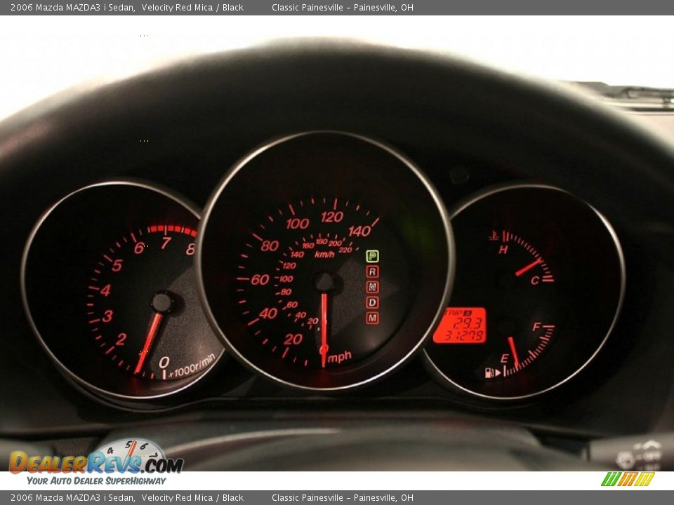 2006 Mazda MAZDA3 i Sedan Velocity Red Mica / Black Photo #13