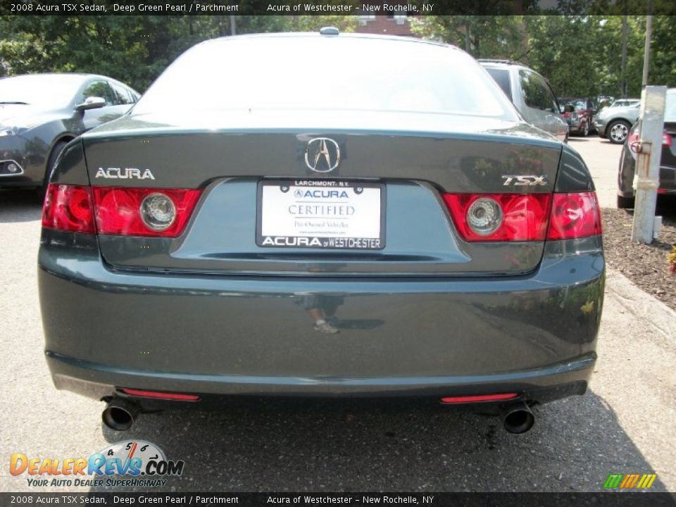 2008 Acura TSX Sedan Deep Green Pearl / Parchment Photo #5