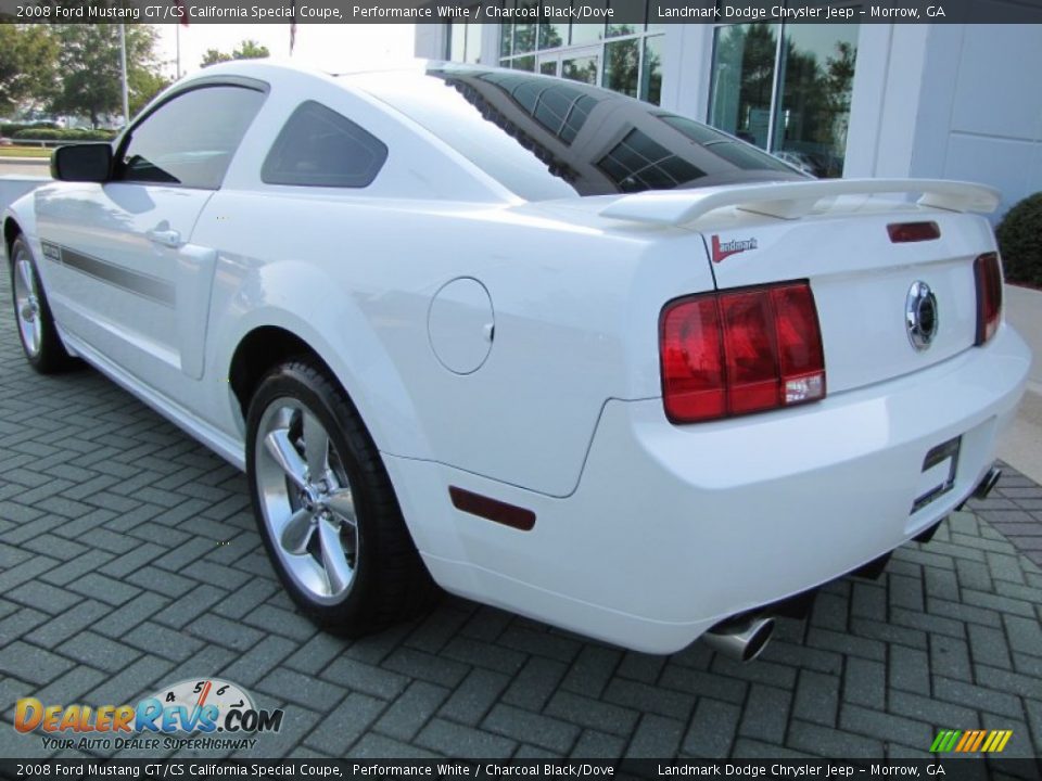 2008 Ford Mustang GT/CS California Special Coupe Performance White / Charcoal Black/Dove Photo #3