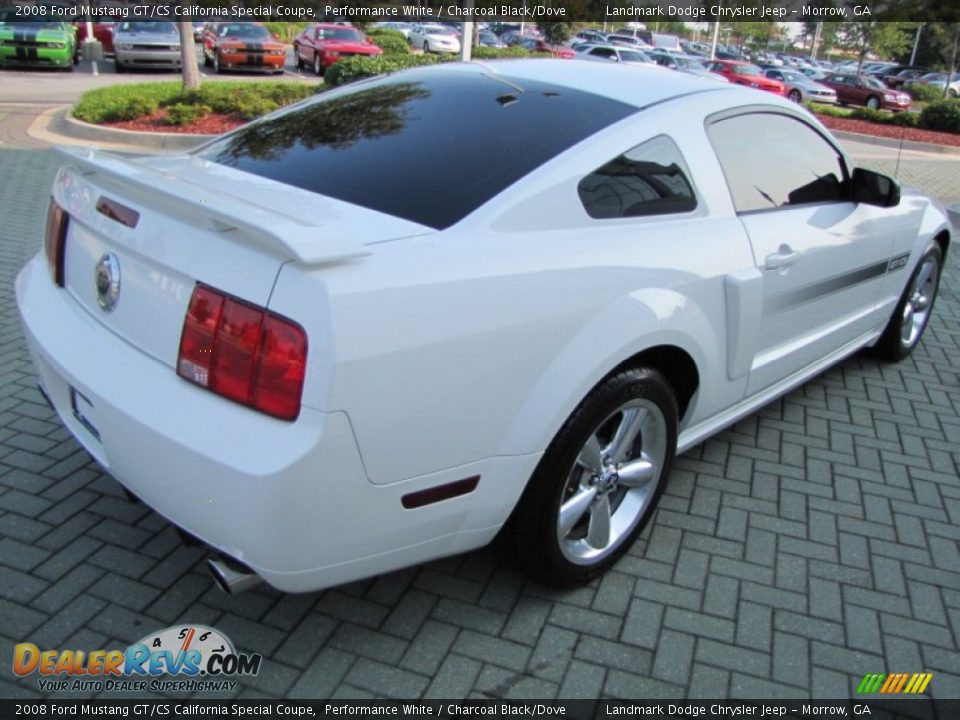 2008 Ford Mustang GT/CS California Special Coupe Performance White / Charcoal Black/Dove Photo #5
