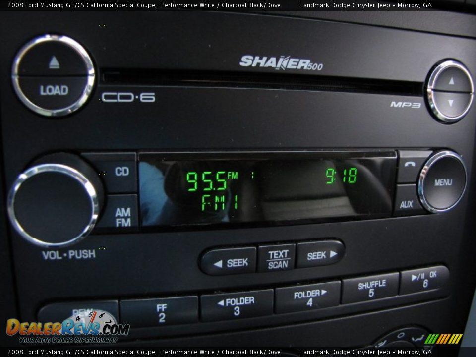 Audio System of 2008 Ford Mustang GT/CS California Special Coupe Photo #22