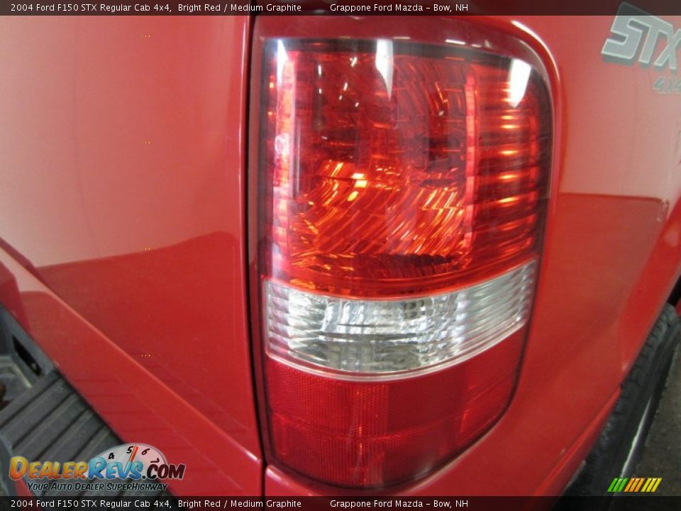 2004 Ford F150 STX Regular Cab 4x4 Bright Red / Medium Graphite Photo #14