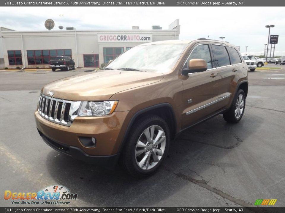 2011 Jeep Grand Cherokee Laredo X 70th Anniversary Bronze Star Pearl / Black/Dark Olive Photo #1