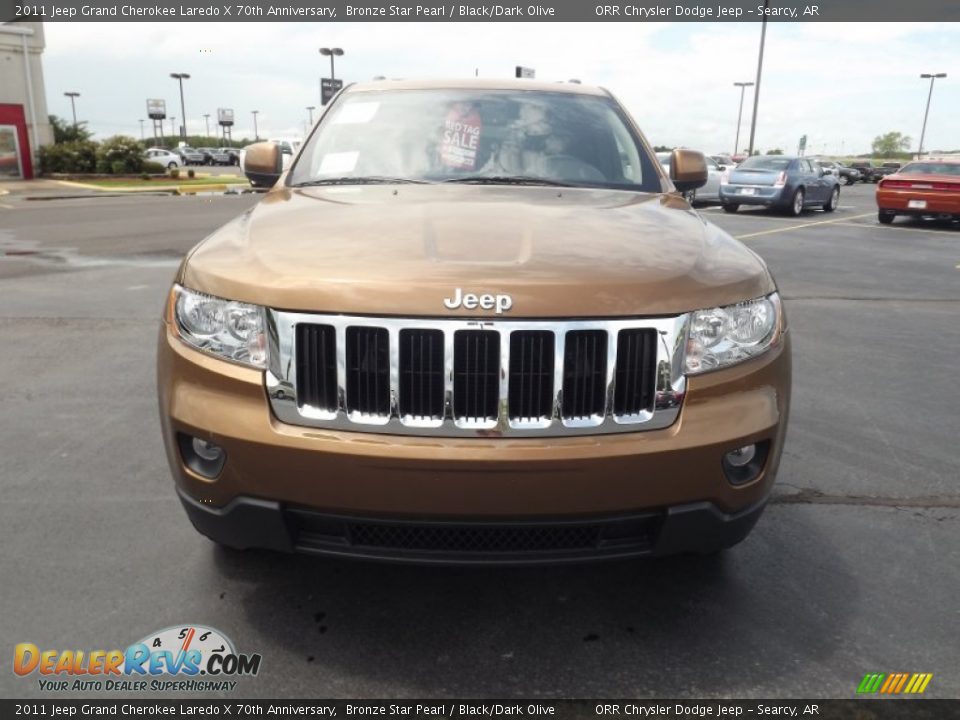 2011 Jeep Grand Cherokee Laredo X 70th Anniversary Bronze Star Pearl / Black/Dark Olive Photo #2