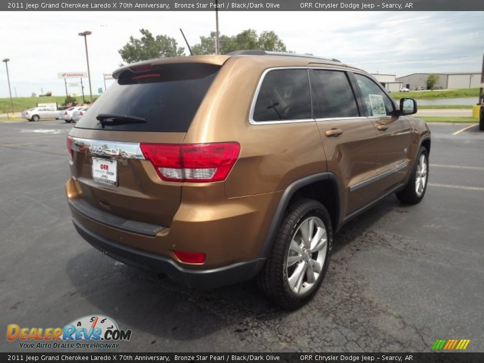 2011 Jeep Grand Cherokee Laredo X 70th Anniversary Bronze Star Pearl / Black/Dark Olive Photo #5