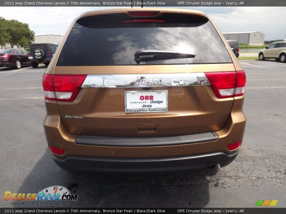 2011 Jeep Grand Cherokee Laredo X 70th Anniversary Bronze Star Pearl / Black/Dark Olive Photo #6