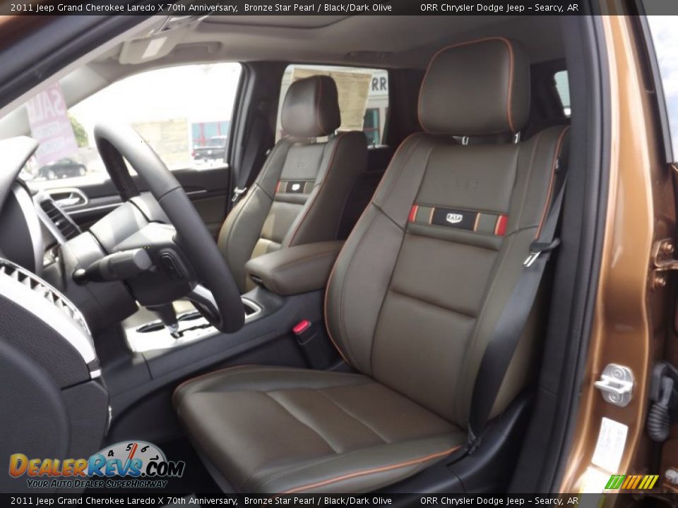 Black/Dark Olive Interior - 2011 Jeep Grand Cherokee Laredo X 70th Anniversary Photo #13