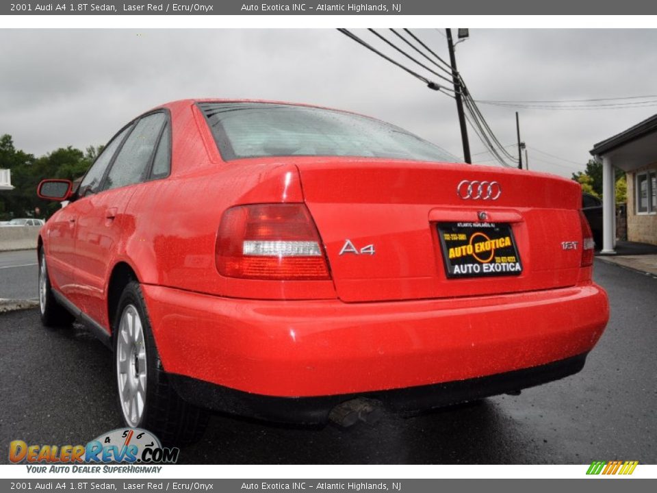 2001 Audi A4 1.8T Sedan Laser Red / Ecru/Onyx Photo #2