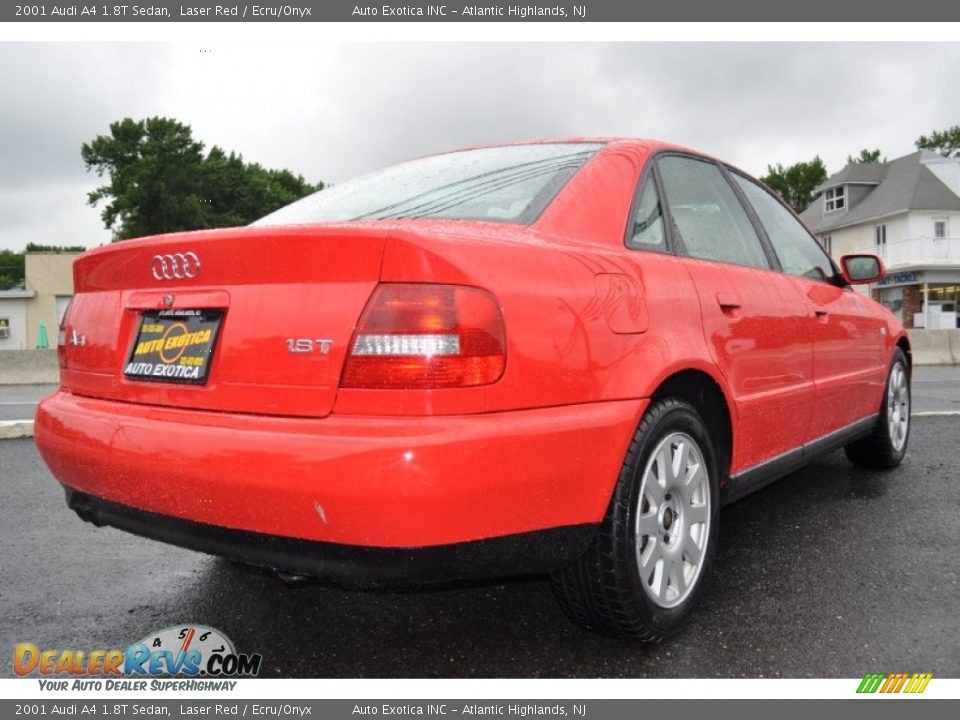 2001 Audi A4 1.8T Sedan Laser Red / Ecru/Onyx Photo #3