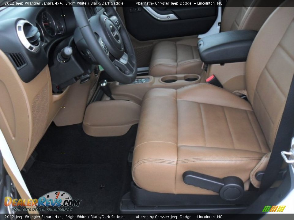 Black/Dark Saddle Interior - 2012 Jeep Wrangler Sahara 4x4 Photo #8