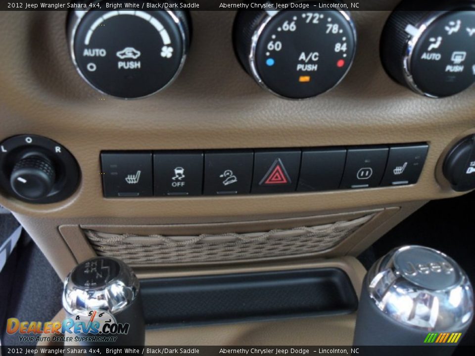 Controls of 2012 Jeep Wrangler Sahara 4x4 Photo #13