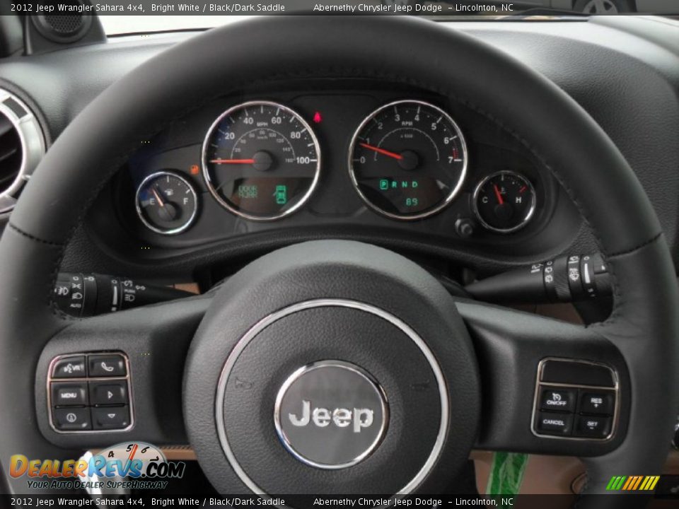 2012 Jeep Wrangler Sahara 4x4 Steering Wheel Photo #15