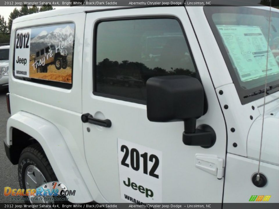 2012 Jeep Wrangler Sahara 4x4 Bright White / Black/Dark Saddle Photo #22