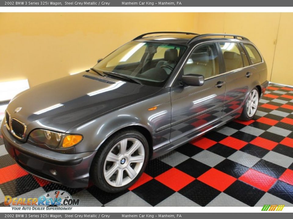 2002 BMW 3 Series 325i Wagon Steel Grey Metallic / Grey Photo #2