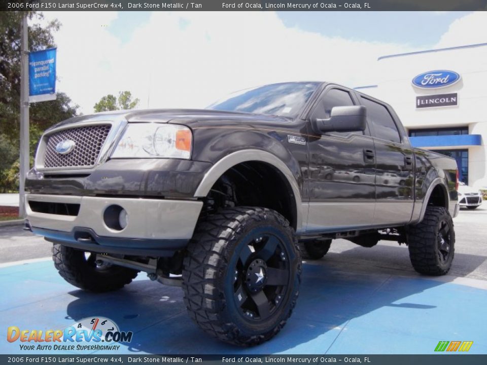 2006 Ford F150 Lariat SuperCrew 4x4 Dark Stone Metallic / Tan Photo #1