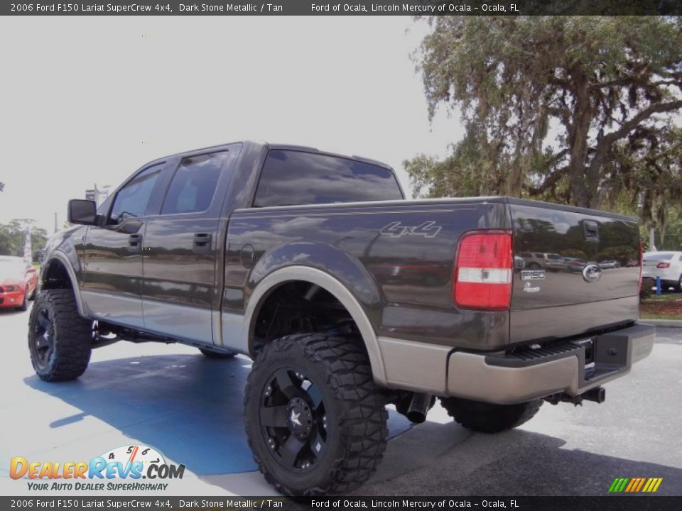 2006 Ford F150 Lariat SuperCrew 4x4 Dark Stone Metallic / Tan Photo #3