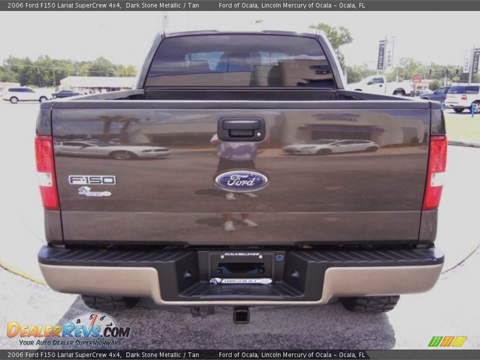 2006 Ford F150 Lariat SuperCrew 4x4 Dark Stone Metallic / Tan Photo #4