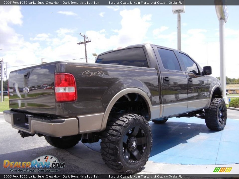 2006 Ford F150 Lariat SuperCrew 4x4 Dark Stone Metallic / Tan Photo #5