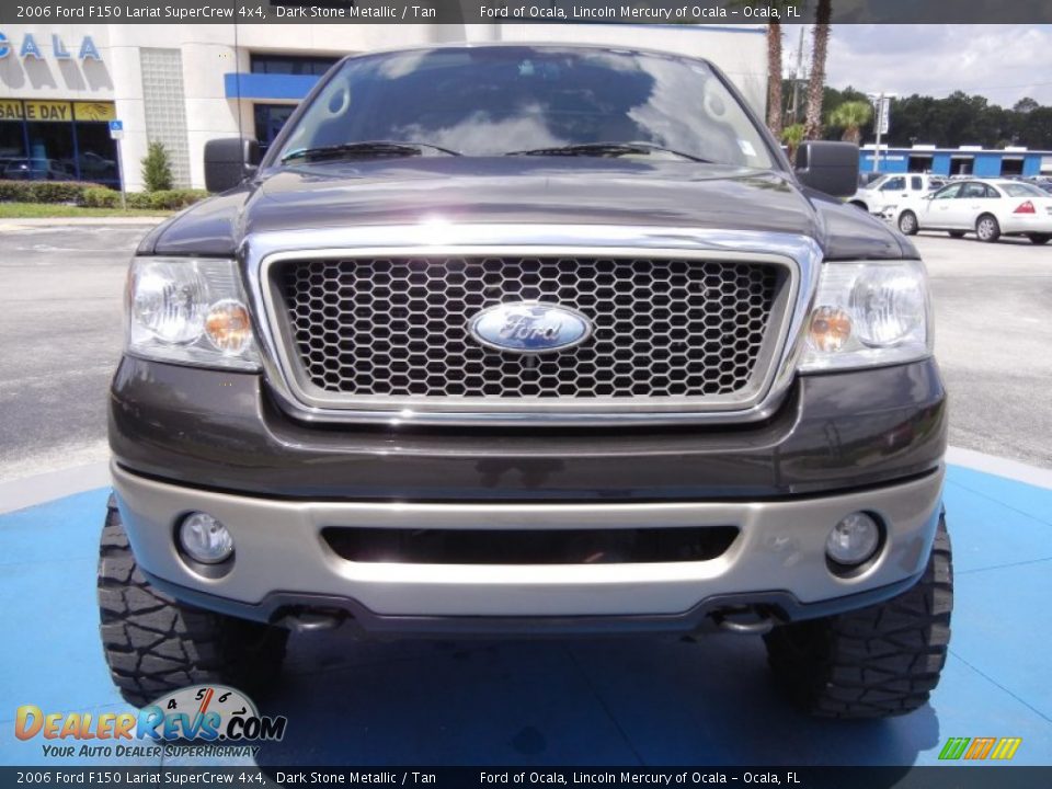 2006 Ford F150 Lariat SuperCrew 4x4 Dark Stone Metallic / Tan Photo #8