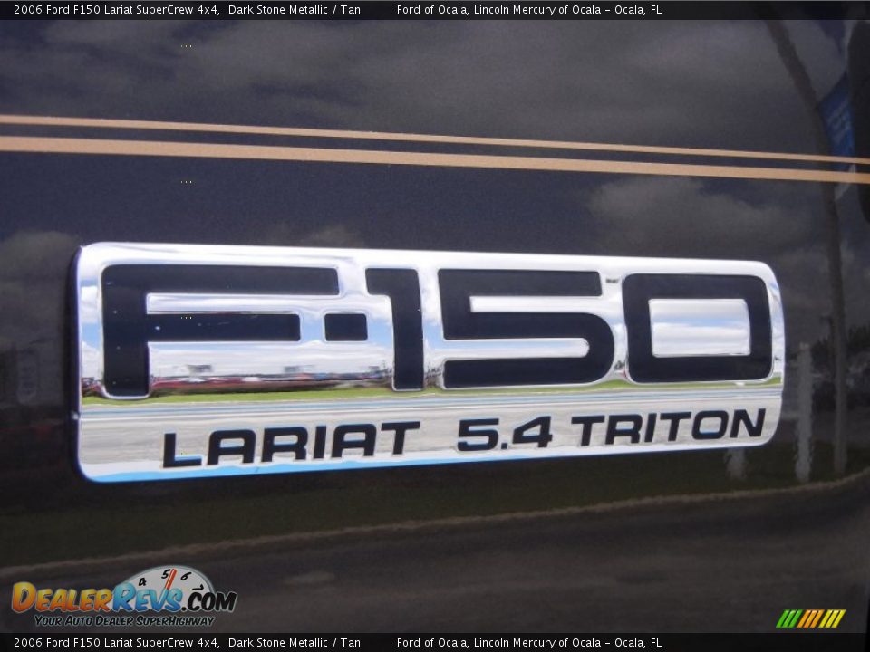 2006 Ford F150 Lariat SuperCrew 4x4 Dark Stone Metallic / Tan Photo #11