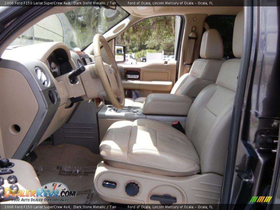 2006 Ford F150 Lariat SuperCrew 4x4 Dark Stone Metallic / Tan Photo #15