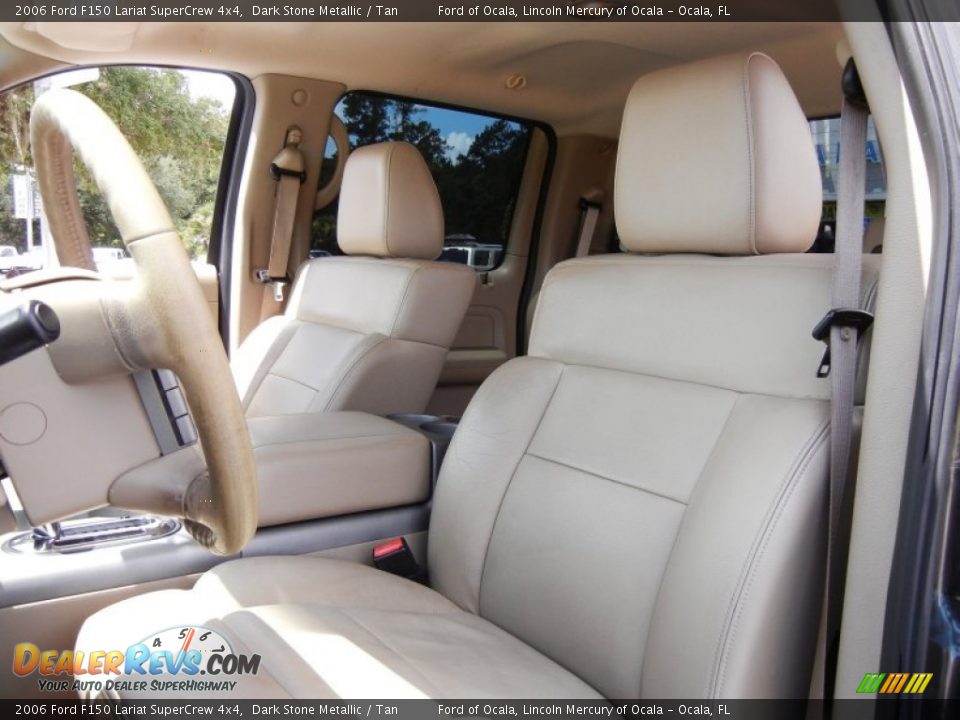 2006 Ford F150 Lariat SuperCrew 4x4 Dark Stone Metallic / Tan Photo #16