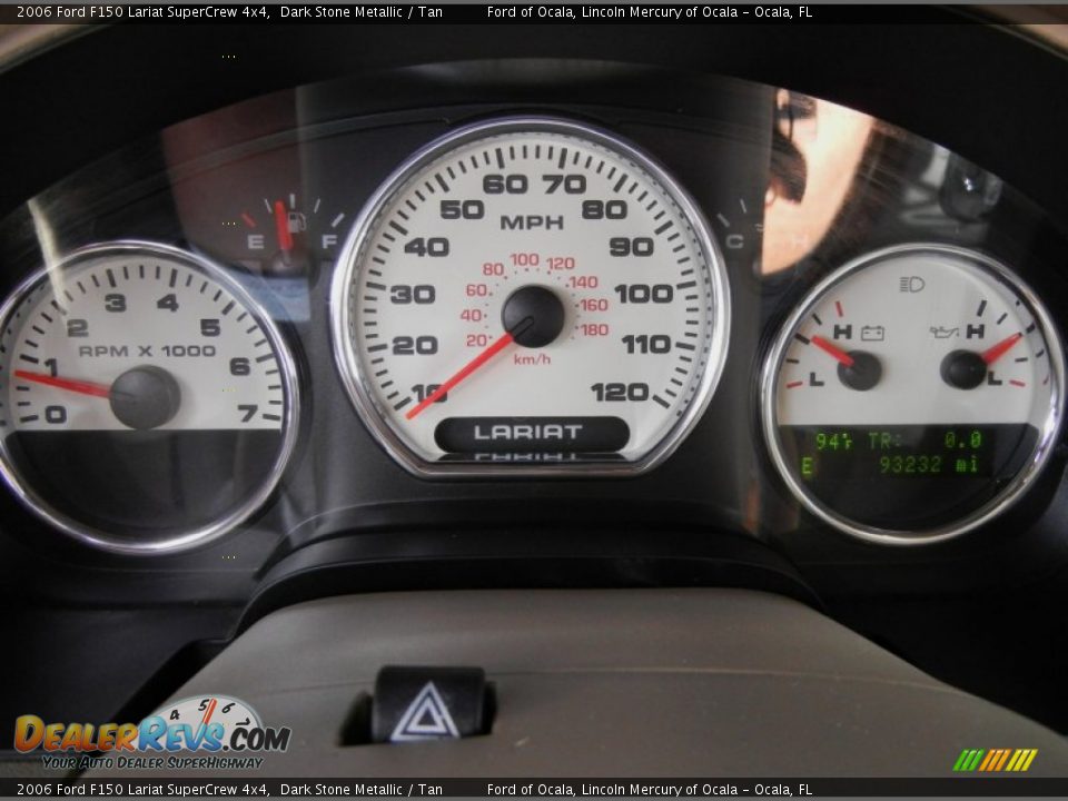2006 Ford F150 Lariat SuperCrew 4x4 Dark Stone Metallic / Tan Photo #26