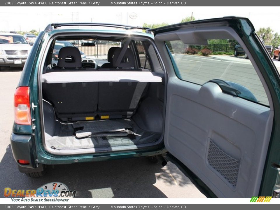 2003 Toyota RAV4 4WD Rainforest Green Pearl / Gray Photo #23