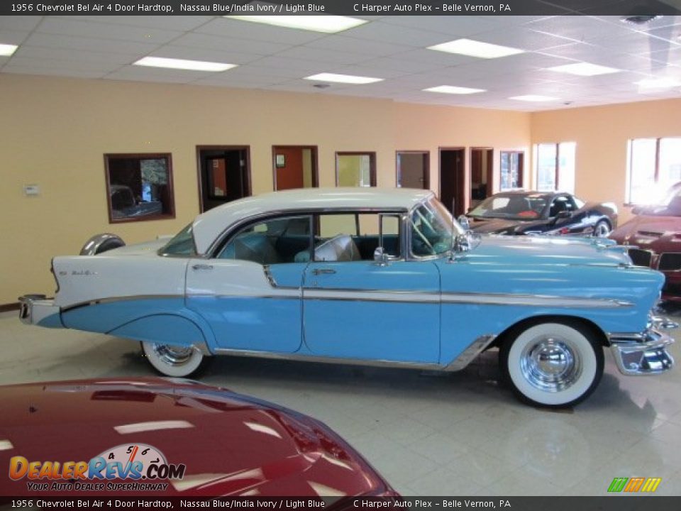 1956 Chevrolet Bel Air 4 Door Hardtop Nassau Blue India Ivory
