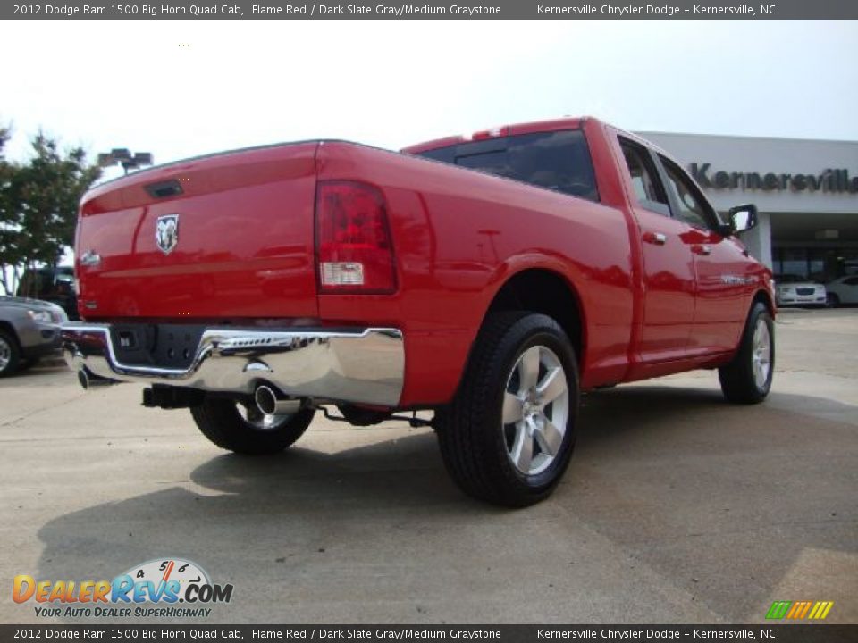 2012 Dodge Ram 1500 Big Horn Quad Cab Flame Red / Dark Slate Gray/Medium Graystone Photo #5