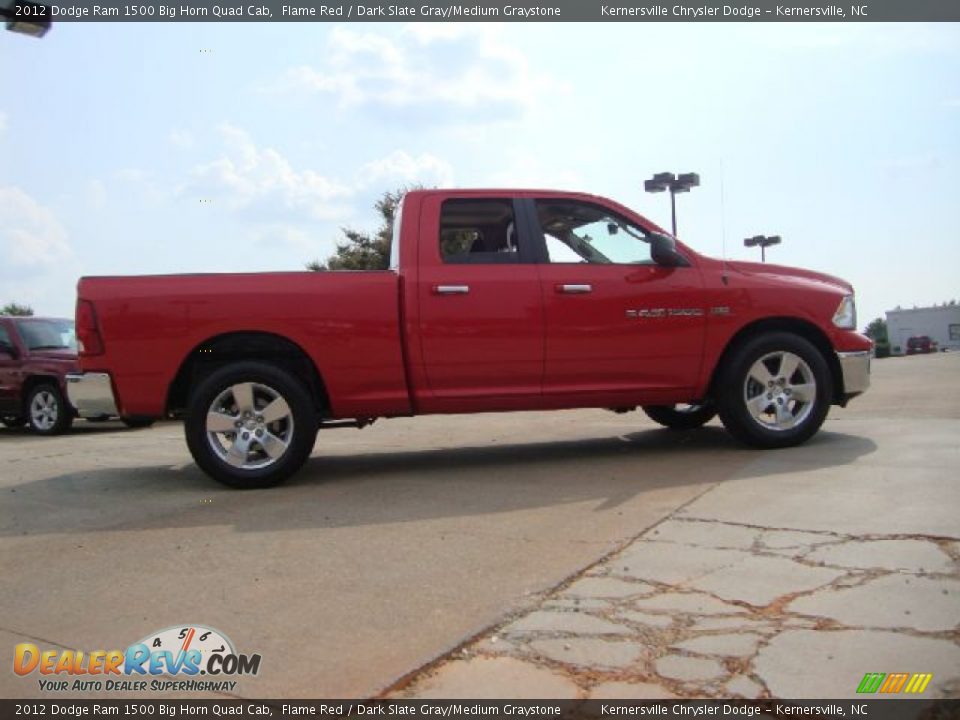 2012 Dodge Ram 1500 Big Horn Quad Cab Flame Red / Dark Slate Gray/Medium Graystone Photo #6