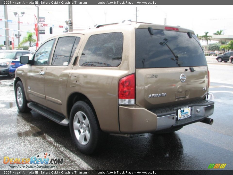 2005 Nissan Armada SE Sahara Gold Graphite Titanium Photo 7