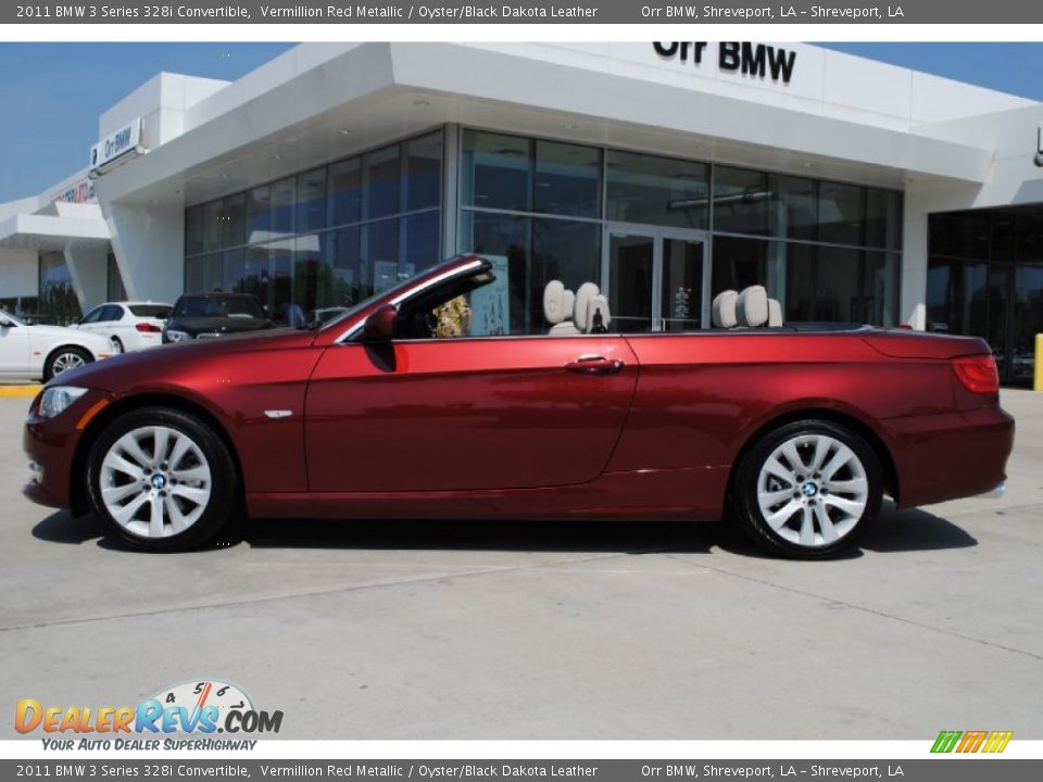 2011 BMW 3 Series 328i Convertible Vermillion Red Metallic / Oyster/Black Dakota Leather Photo #8