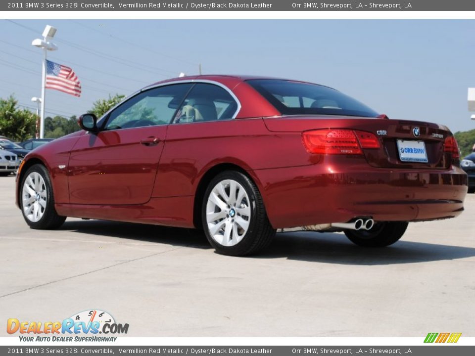 2011 BMW 3 Series 328i Convertible Vermillion Red Metallic / Oyster/Black Dakota Leather Photo #19