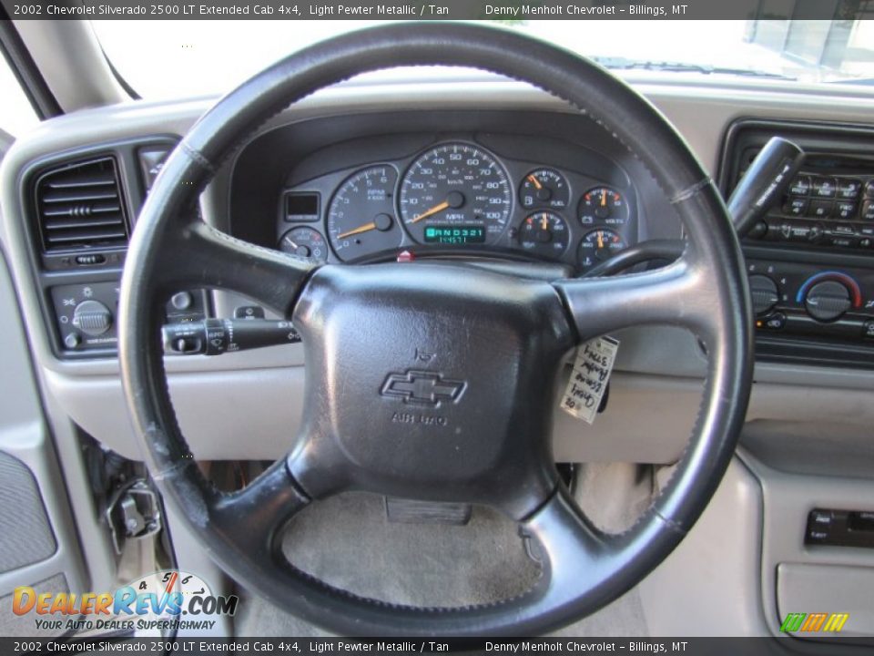 2002 Chevrolet Silverado 2500 LT Extended Cab 4x4 Steering Wheel Photo #6