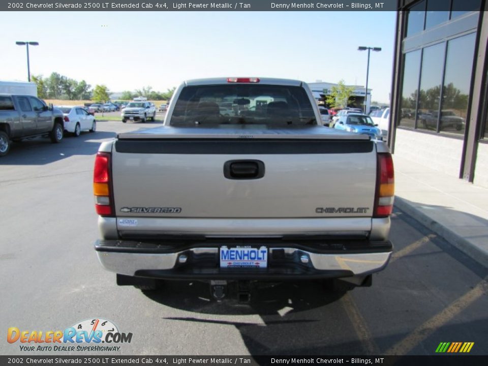 2002 Chevrolet Silverado 2500 LT Extended Cab 4x4 Light Pewter Metallic / Tan Photo #23