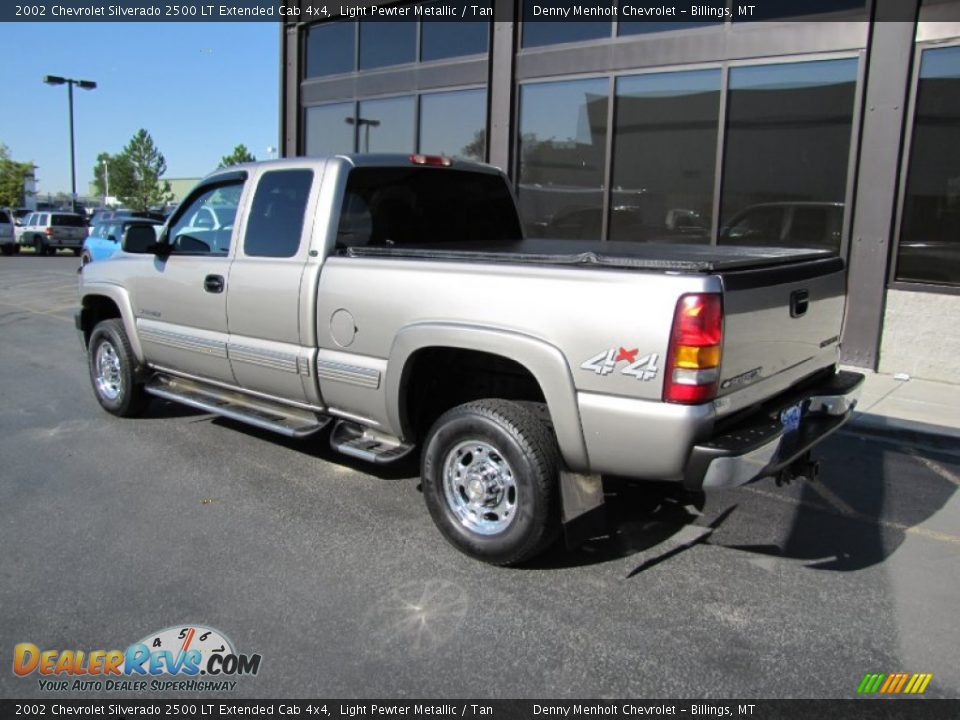 2002 Chevrolet Silverado 2500 LT Extended Cab 4x4 Light Pewter Metallic / Tan Photo #24