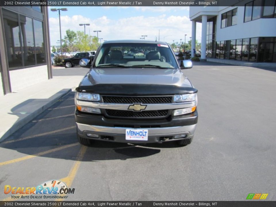 2002 Chevrolet Silverado 2500 LT Extended Cab 4x4 Light Pewter Metallic / Tan Photo #26