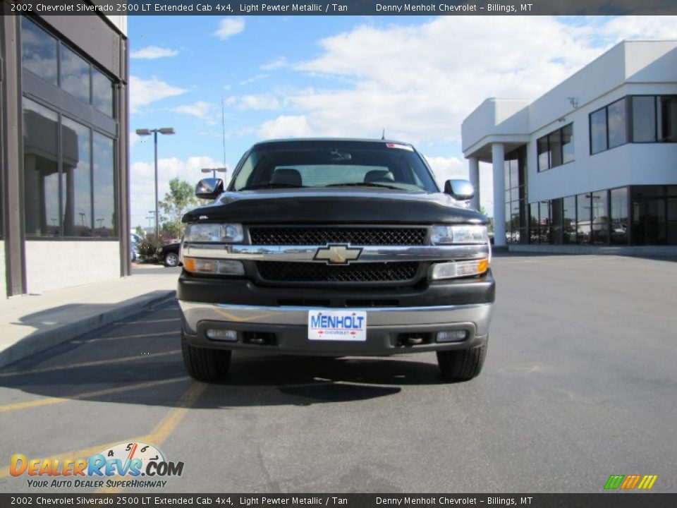 2002 Chevrolet Silverado 2500 LT Extended Cab 4x4 Light Pewter Metallic / Tan Photo #27