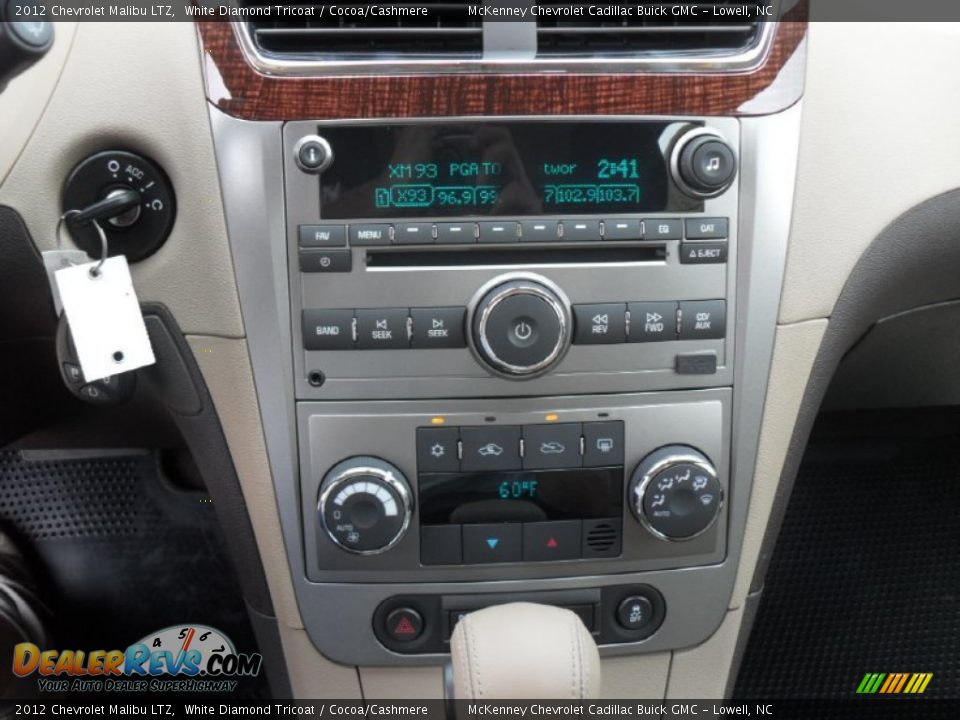 2012 Chevrolet Malibu LTZ White Diamond Tricoat / Cocoa/Cashmere Photo #11