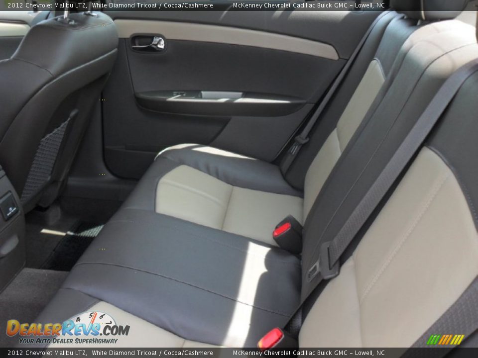 2012 Chevrolet Malibu LTZ White Diamond Tricoat / Cocoa/Cashmere Photo #14