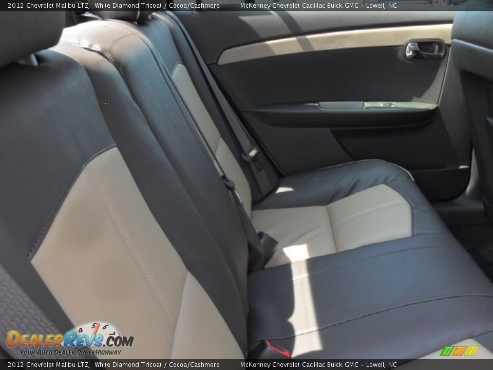2012 Chevrolet Malibu LTZ White Diamond Tricoat / Cocoa/Cashmere Photo #18