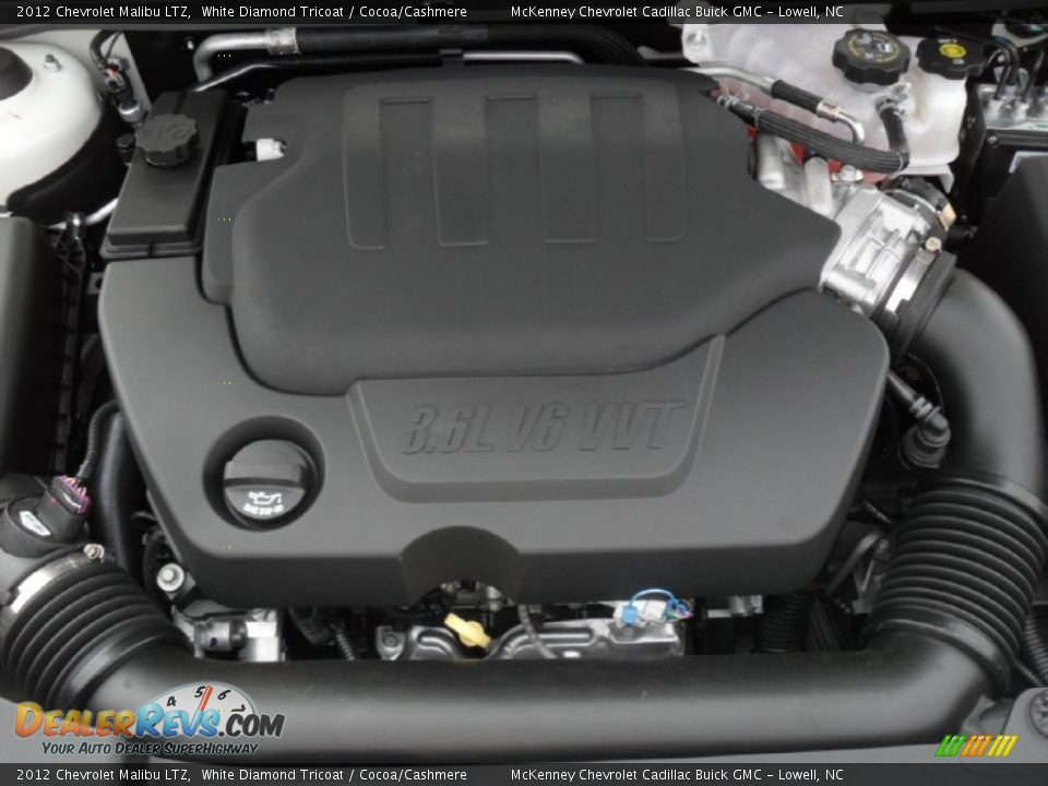 2012 Chevrolet Malibu LTZ White Diamond Tricoat / Cocoa/Cashmere Photo #25