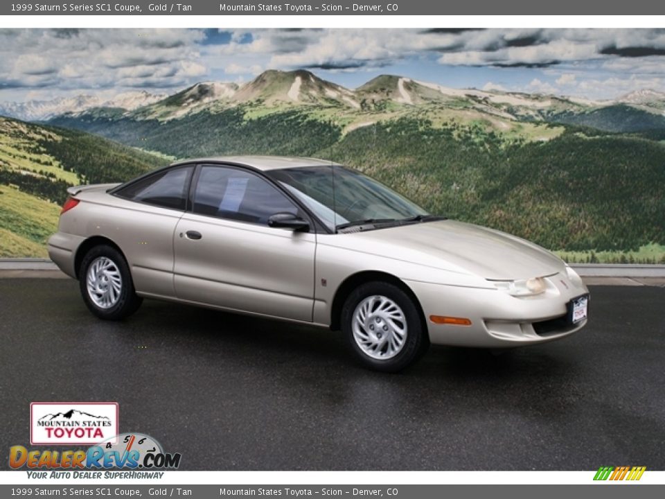 1999 Saturn S Series SC1 Coupe Gold / Tan Photo #1