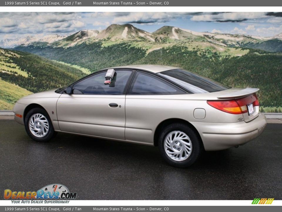 1999 Saturn S Series SC1 Coupe Gold / Tan Photo #2